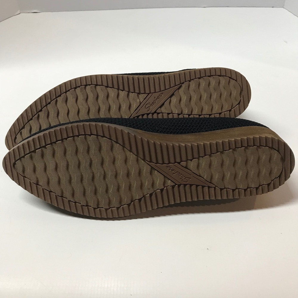Skechers Cleo Black Knit Slip-On Flats - Picture 8 of 11